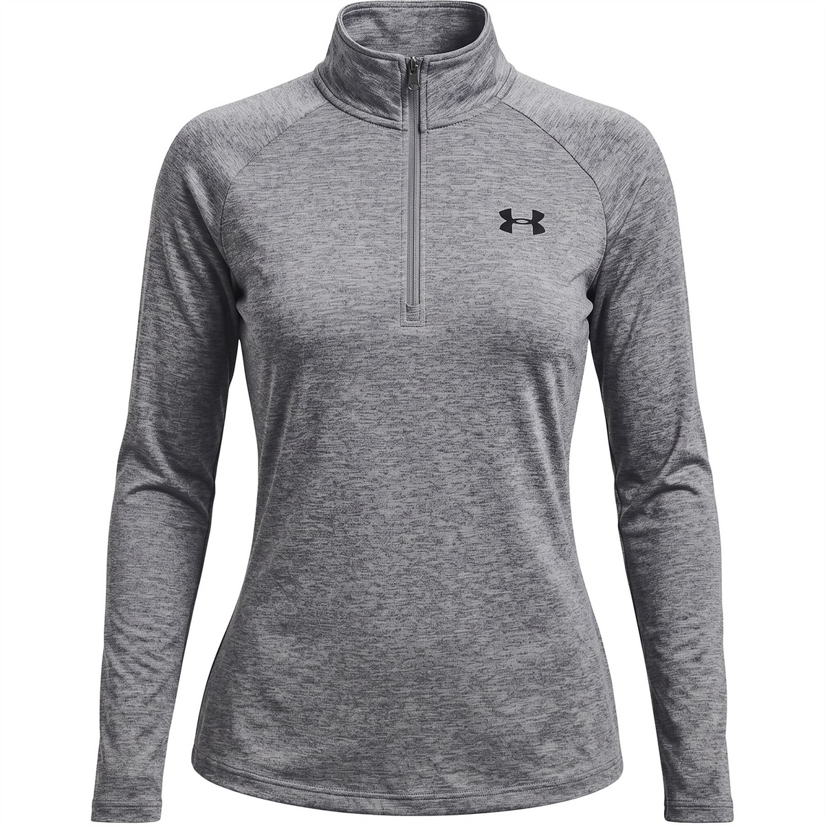 Under Armour grey ladies long sleeve quarter zip top Colour: Grey